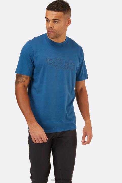 Camiseta De Algodón Orgánico Stance Sketch Hombres Rab 0f8j970 Mezclilla