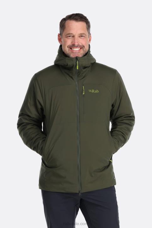 Chaqueta Con Aislamiento Alpino Xenair Hombres Rab 0f8j818 Ejército