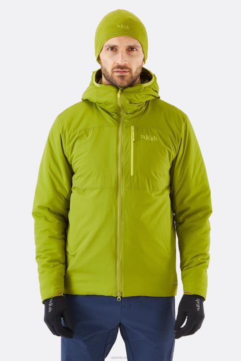 Chaqueta Con Aislamiento Alpino Xenair Hombres Rab 0f8j819 Verde álamo Temblón