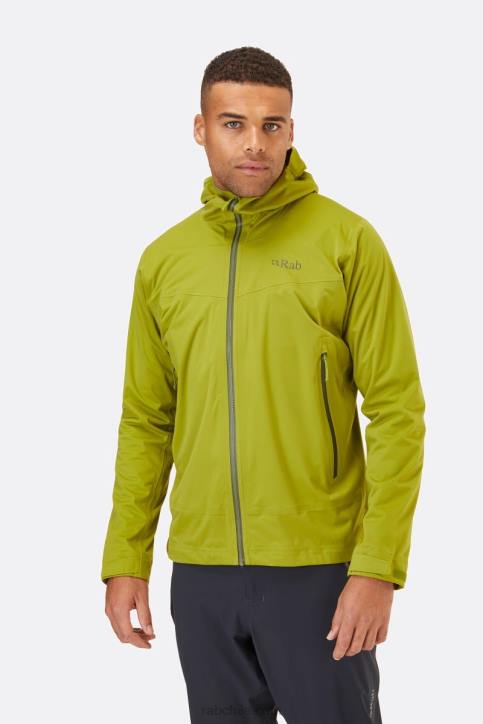 Chaqueta Impermeable Cinética 2.0 Hombres Rab 0f8j918 Verde álamo Temblón