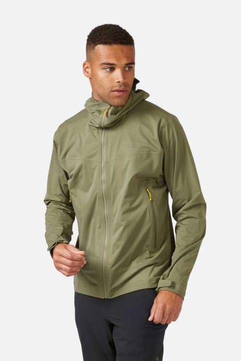 Chaqueta Impermeable Cinética 2.0 Hombres Rab 0f8j920 Caqui Claro