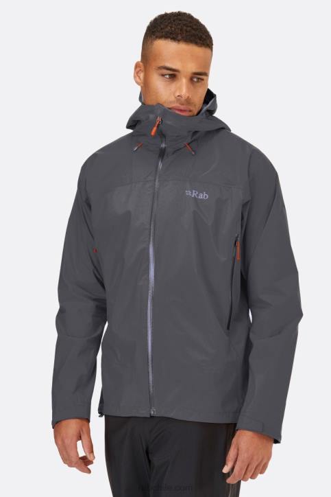 Chaqueta Impermeable Downpour Plus 2.0 Hombres Rab 0f8j893 Grafeno