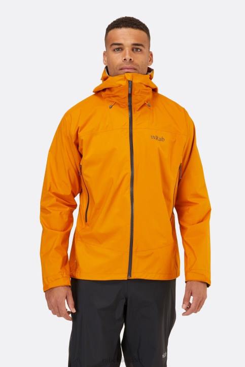 Chaqueta Impermeable Downpour Plus 2.0 Hombres Rab 0f8j894 Atardecer