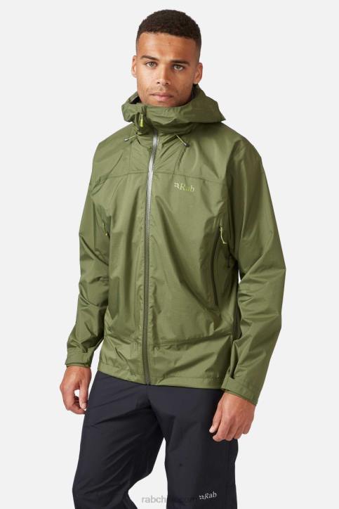 Chaqueta Impermeable Downpour Plus 2.0 Hombres Rab 0f8j895 Helecho