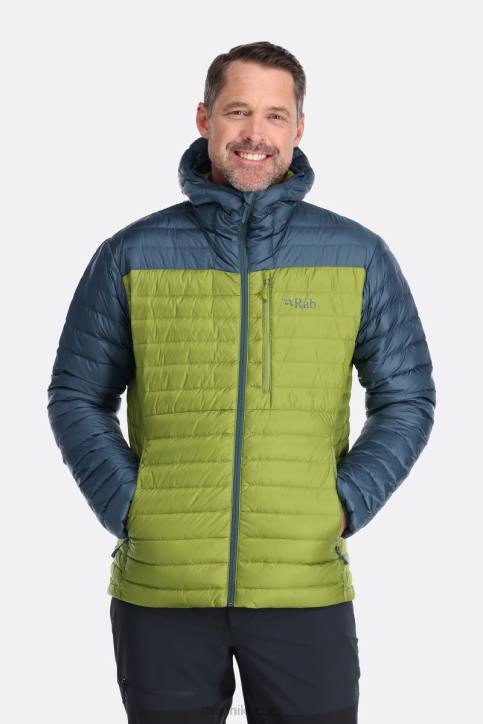 Plumífero Alpino Ultraligero Hombres Rab 0f8j741 Azul Orión/verde álamo