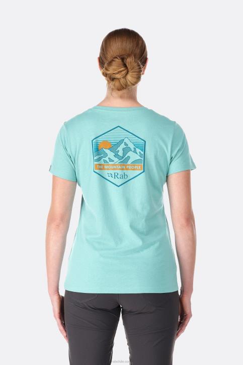 Camiseta De Pico De Montaña De Postura Mujer Rab 0f8j392 Aguanieve