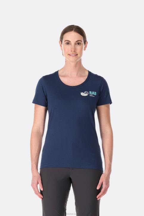 Postura Camiseta Vintage Mujer Rab 0f8j397 Tinta Profunda