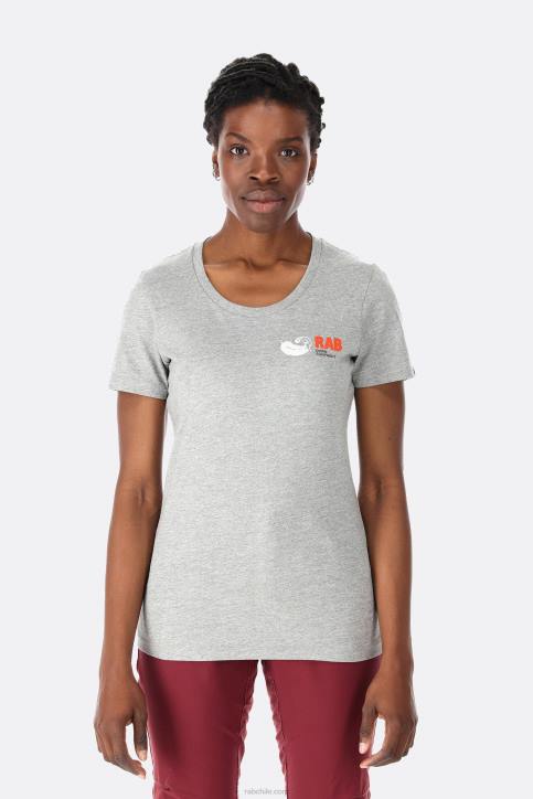 Postura Camiseta Vintage Mujer Rab 0f8j398 Gris Marga