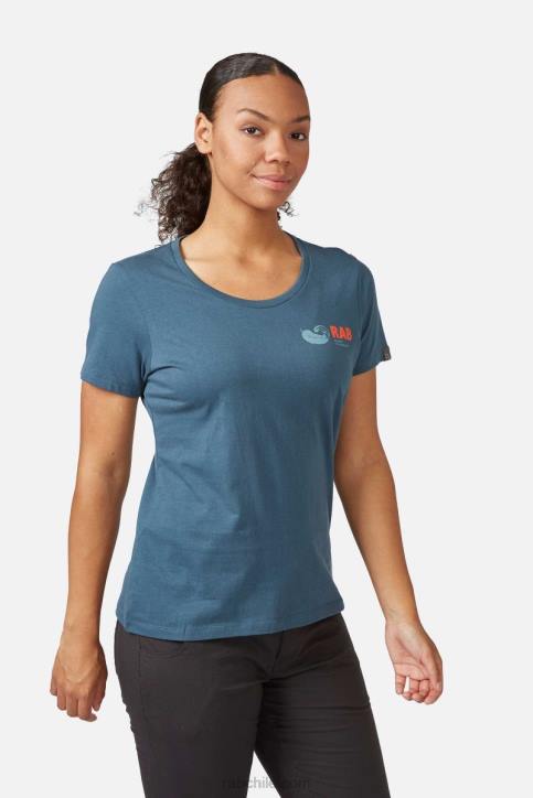Postura Camiseta Vintage Mujer Rab 0f8j400 Azul Orión