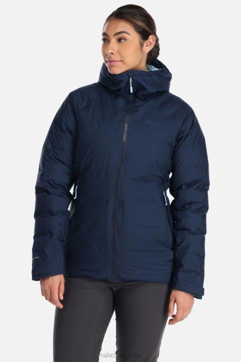 Chaqueta De Plumón Impermeable Valance Mujer Rab 0f8j9 Tinta Profunda