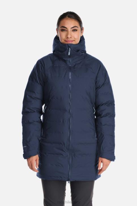 Parka Impermeable Cenefa Mujer Rab 0f8j21 Tinta Profunda