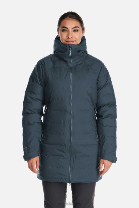 Parka Impermeable Cenefa Mujer Rab 0f8j22 Azul Orión