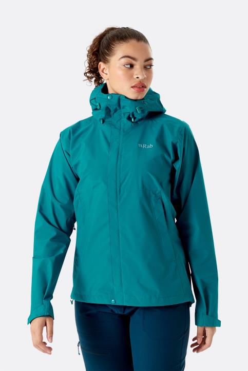 Chamarra Impermeable Ecológica Downpour Mujer Rab 0f8j162 Ultramarino