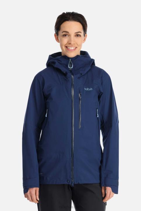 Chaqueta Impermeable Cortafuegos Mujer Rab 0f8j174 Tinta Profunda