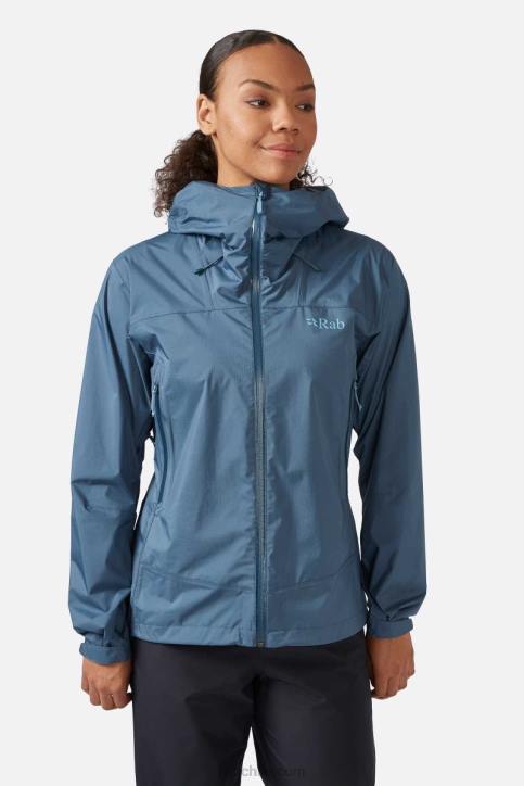 Chaqueta Impermeable Downpour Plus 2.0 Mujer Rab 0f8j165 Azul Orión