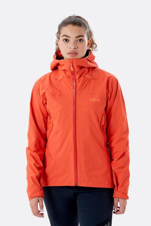 Chaqueta Impermeable Downpour Plus 2.0 Mujer Rab 0f8j167 Pomelo Rojo