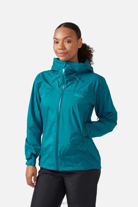 Chaqueta Impermeable Downpour Plus 2.0 Mujer Rab 0f8j168 Ultramarino