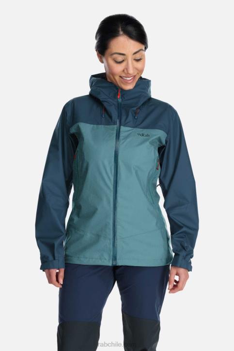 Chaqueta Impermeable Eco Arco Mujer Rab 0f8j196 Azul Orión/ciudadela
