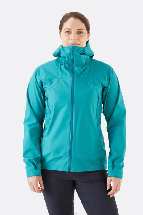 Chaqueta Impermeable Eco Arco Mujer Rab 0f8j199 Tormenta Verde