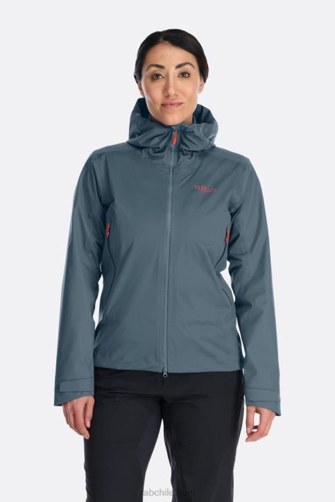 Chaqueta Impermeable Kinetic Alpine 2.0 Mujer Rab 0f8j215 Azul Orión