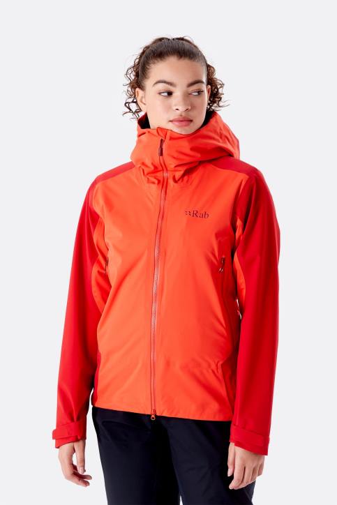 Chaqueta Impermeable Kinetic Alpine 2.0 Mujer Rab 0f8j216 Pomelo Rojo