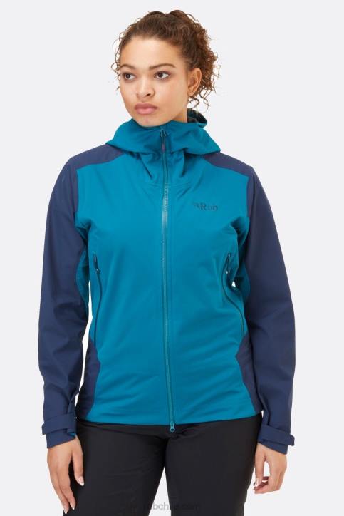 Chaqueta Impermeable Kinetic Alpine 2.0 Mujer Rab 0f8j217 Ultramarino