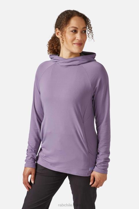 Sudadera Con Capucha Deadro Mujer Rab 0f8j371 Salvia Púrpura