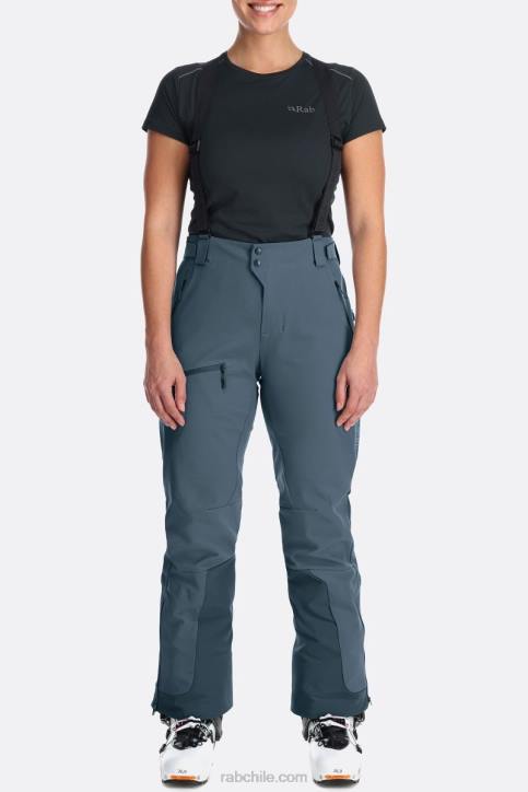 Pantalón Softshell Khroma Ascender Mujer Rab 0f8j415 Azul Orión