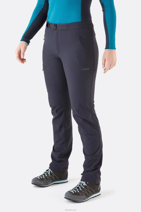 Inclinado Como Pantalones Softshell Mujer Rab 0f8j406 ébano