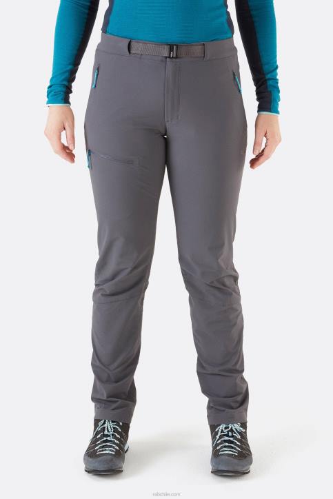 Inclinado Como Pantalones Softshell Mujer Rab 0f8j407 Grafeno