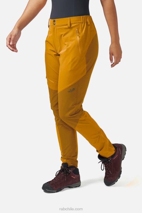 Pantalón De Montaña Torque Mujer Rab 0f8j456 Butternut Oscuro/huella