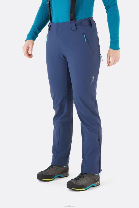 Pantalones Ascender Alpine Softshell Mujer Rab 0f8j467 Tinta Profunda